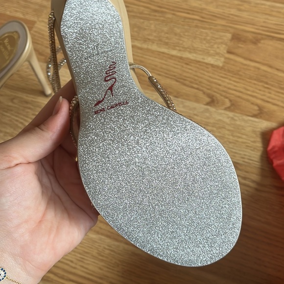 Rene Caovilla Cleo Beige 105 - Picture 8 of 10